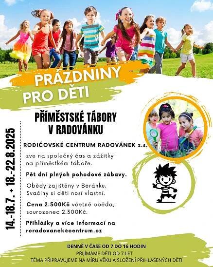 Příměstské tábory v Radovánku