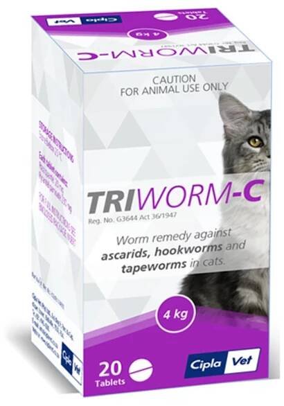 Buy Triworm-C Dewormer For Cats - Free Shipping