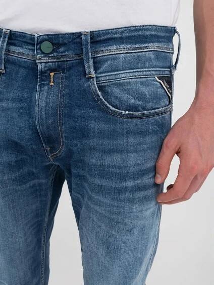 REPLAY PÁNSKÉ DŽÍNY ANBASS SLIM-FIT