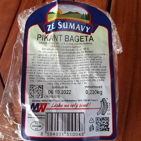 Pikant bageta Ze Šumavy