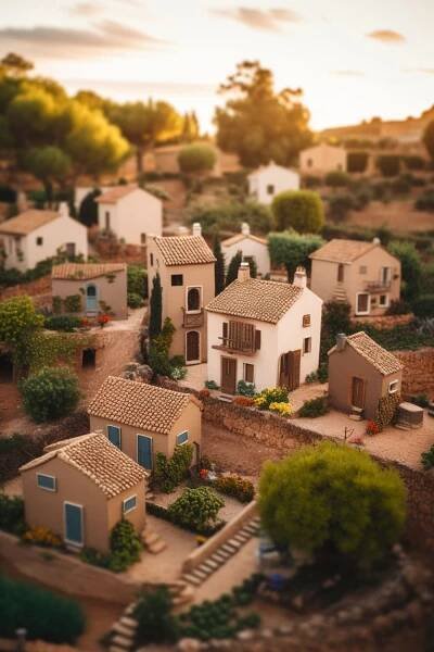 16 Magical Photos of Tiny Palma de Mallorca - Midjourney AI Art Tiny Places Collection - Minified cities by Sprinkle of AI