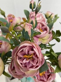 Růže PEONIA PIVOŇKA jako živé umělé květiny za 117 Kč - Allegro