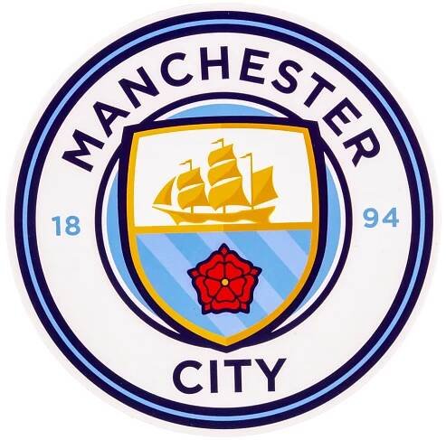 Manchester City nalepka Crest Car Sticker