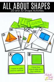 Shape matching cards- with description and shape cards