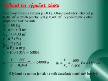 PPT - Tlak, T laková síla PowerPoint Presentation, free download - ID:4234406