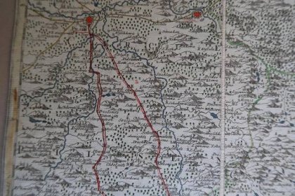 Mapa Jihozápadní Čechy (Plzeň Příbram Beroun Tábor Strakonice Rokycany - Staré mapy a veduty