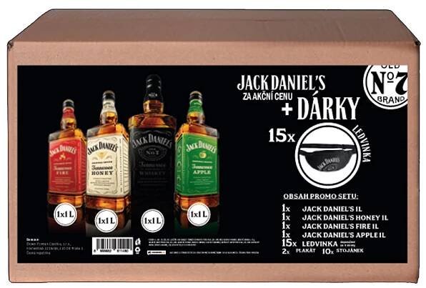 Jack Daniels promo set s ledvinky 4x1l