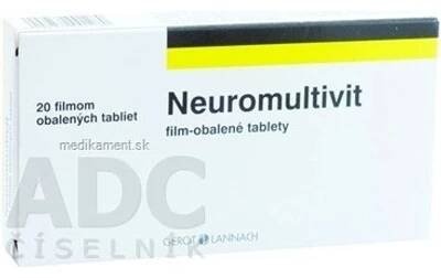 Neuromultivit filmom obalené tablety tbl.flm.20