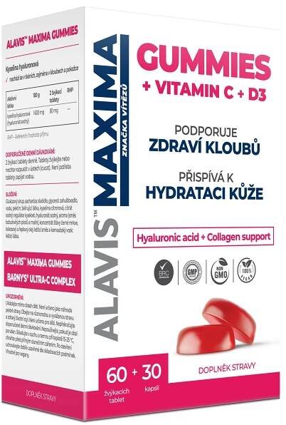 Alavis Maxima Gummies 60 tbl. + Barnys Ultra-C Complex 30 cps.