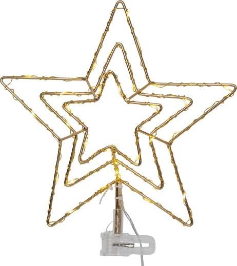 Star Trading 089-90 hvězda na stromeček 30 LED teplá bílá