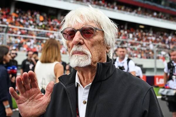 Bernie Ecclestone on the grid at the F1 Grand Prix of Hungary.