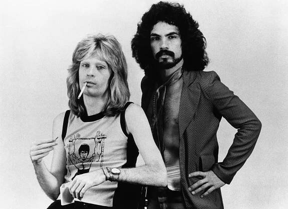 Daryl Hall and John Oates in 1974.