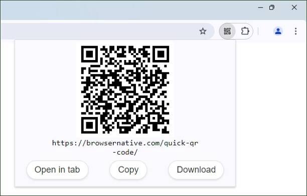 QR Code Chrome Extension - Generate QR Code in Chrome, Edge
