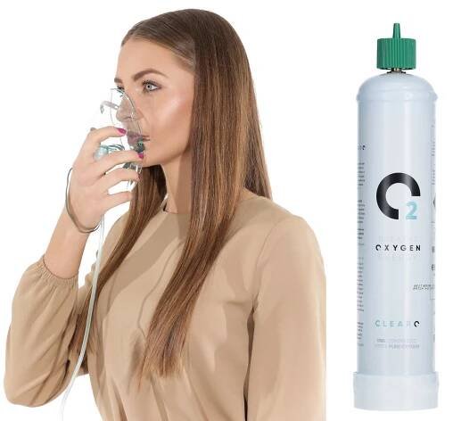 ClearO2 Oxygen kyslíková láhev s kyslíkovou maskou 110 l