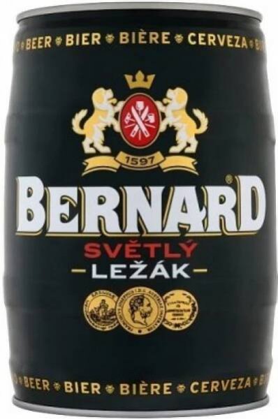 Bernard světlý ležák 12° 5 l (sud)
