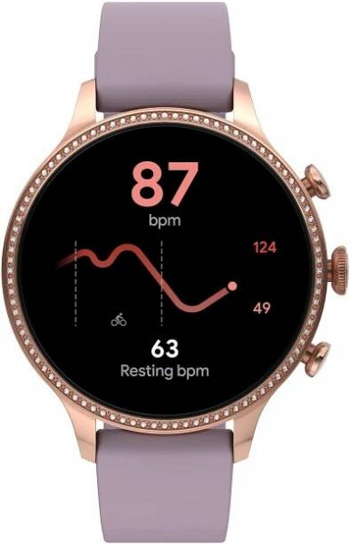 Fossil Gen 6 FTW6080 Fialový Silikon