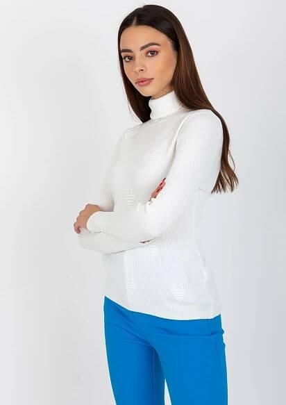 Žebrovaný rolák NM-SW-C-3109-2.67 bílý uni