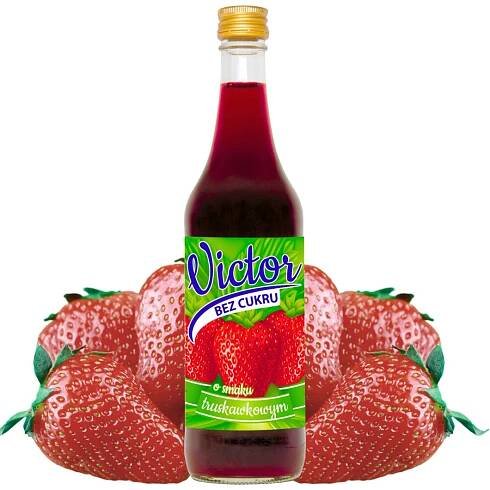 Cymes Vivtor sirup s jahodovou příchutí bez cukru 500 ml