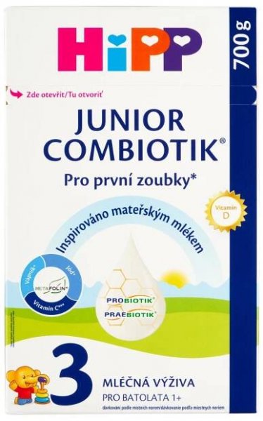 HiPP Combiotik Junior 3 mléčná výživa pro batolata 1+ 2 x 350g (700g)