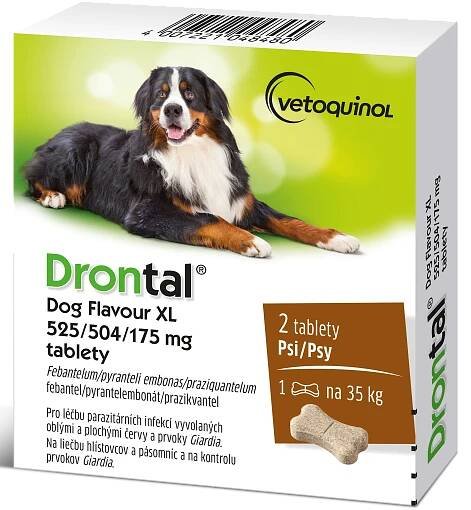 Drontal – chutné tablety pro snadné odčervení psů a koček.