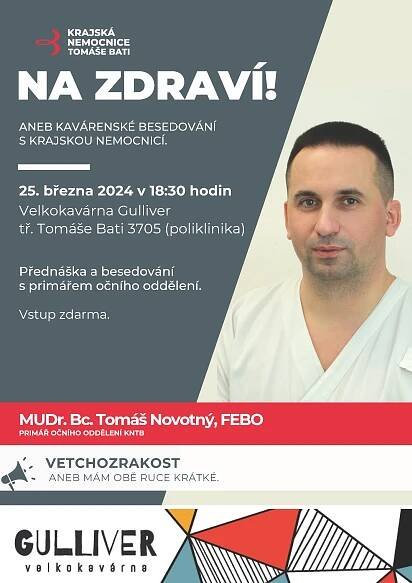 NA ZDRAVÍ! MUDr. Bc. Tomáš Novotný, FEBO | Vetchozrakost aneb mám obě ruce krátké - Živý Zlín