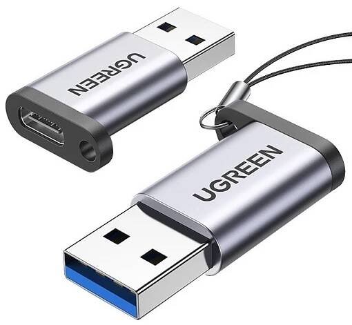 Redukce UGREEN USB-C/USB 3.0 - šedá