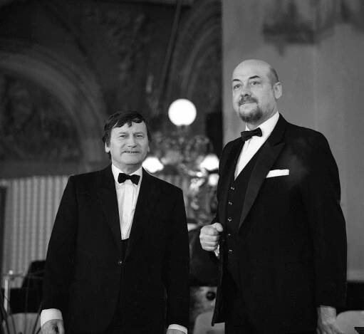 Taneční škola Václava Hybše - Z filmu - Jiří Císler, Václav Hybš