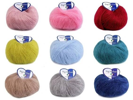 Pletací příze 25 g Big Mohair