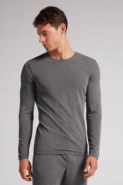Long-Sleeve Modal-Cashmere Top
