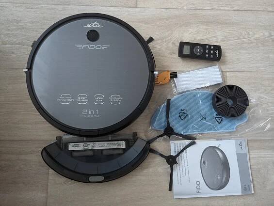 Robotický vysavač ETA Fido 2 v 1 - vysává i mopuje - Malé elektrospotřebiče