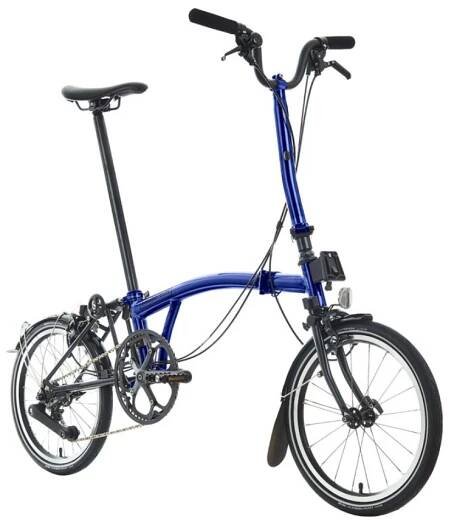 Brompton P-line Explore Black Edition, Bolt Blue