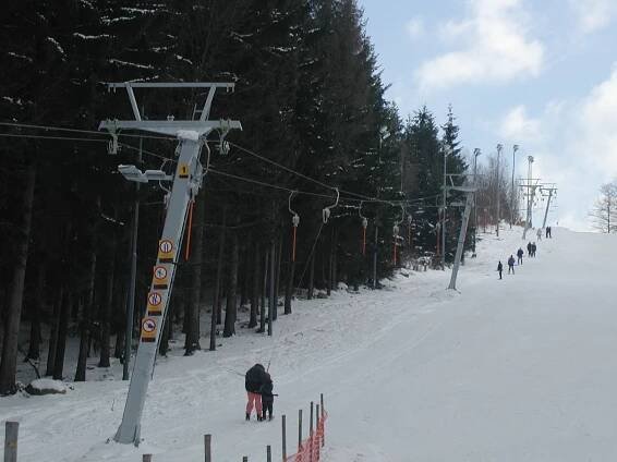 Trasa lyžařského vleku - SKI areál Šacberk, Jihlava