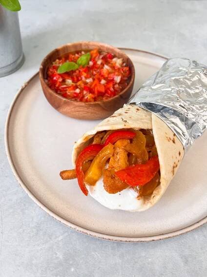 Kuřecí fajita wrap