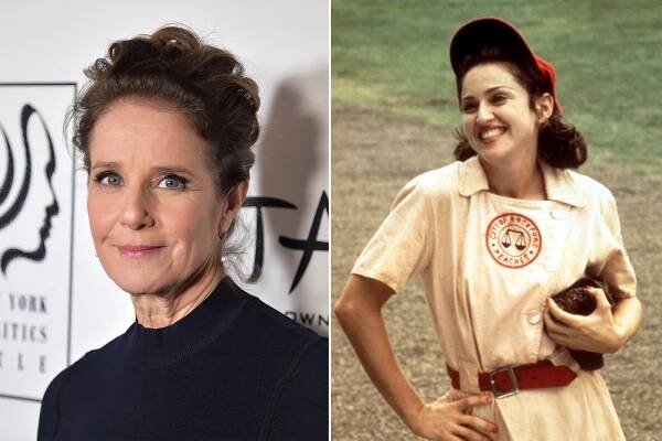 Debra Winger and Madonna in "A League of Their Own."