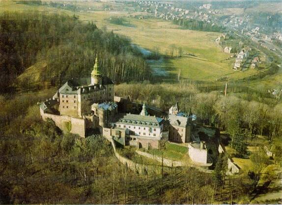Frýdlant - letecký pohled 70. léta (archiv J.Kutílek)