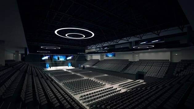 Vizualizace nového multifunkčního centra v pražské O2 areně