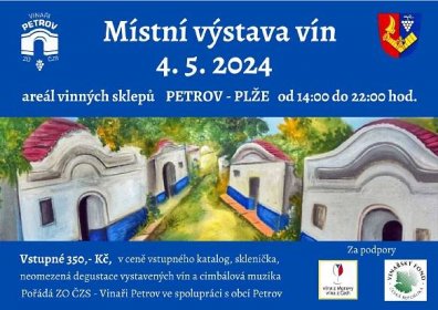 Místní výstava vín Petrov Plže | Petrov (okres Hodonín) | 4. 5. 2024