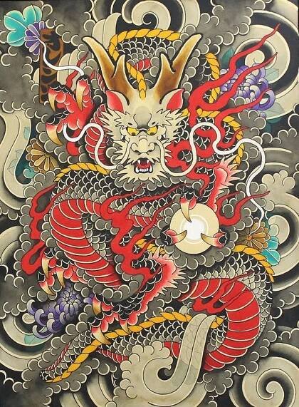 Tattoo Naga Jepang Wallpaper