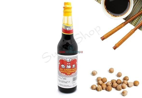 Sos sojowy ciemny 600 ml SUPERIOR'E | streleckyraj.cz