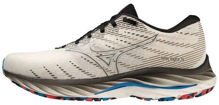 MIZUNO WAVE RIDER 26 / Snow White / Silver / Ibiza Blue / dámské