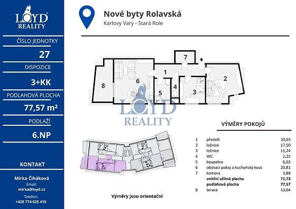 Nové byty Rolavská – novostavba bytového domu v Karlových Varech – Staré Roli | Loyd - reality, s. r. o.