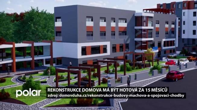 Rekonstrukce domova na Máchově ulici má být hotová za 15 měsíců