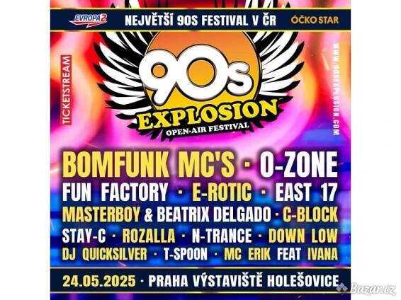 90s Explosion open-air festival Praha 2025  VSTUPENKA