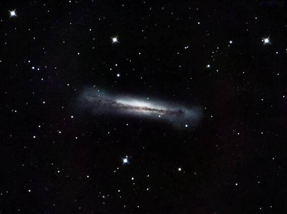 NGC3628 Hamburger Galaxy by Mark Griffith, Swindon, Wiltshire, UK. Equipment: Teleskop service 12" Richey-Chretien telescope, Skywatcher EQ8 mount, Atik 383L  camera, Astronomik LRGB filters, Hutech IDAS light pollution filter, Astro physics 0.67 reducer.