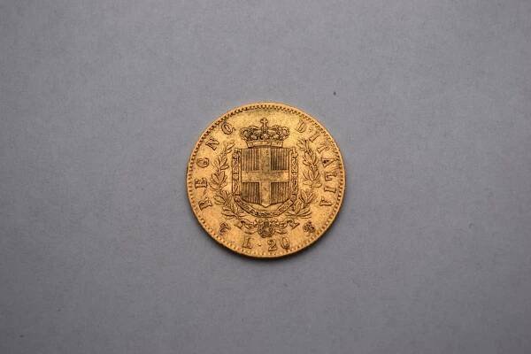 Zlatá 20 Lira 1862 T BN - Itálie - Viktor Emanuel II.