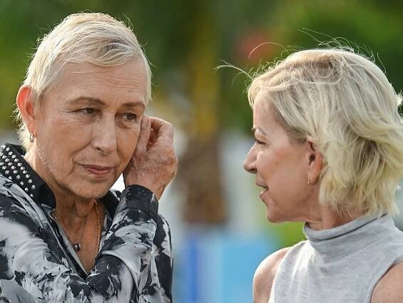 Tenisové legendy Martina Navrátilová a Chris Evertová 