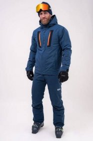 Modrá pánská lyžařská bunda DISTINCT