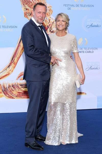 Henri Smith and Robin Wright attend the Closing Ceremony during the 64th Monte-Carlo Television 