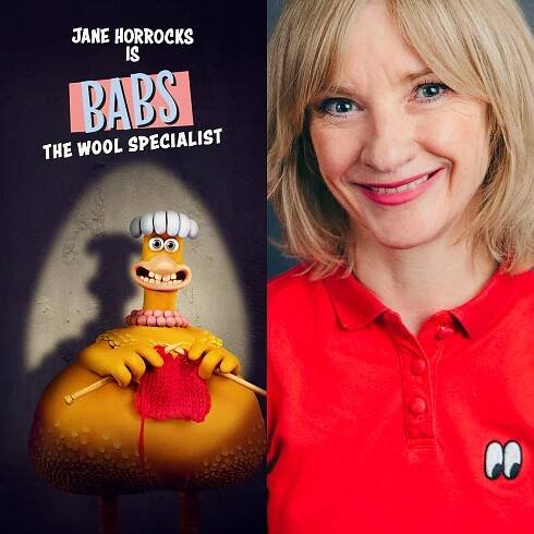 Jane Horrocks plays Babs in Chicken Run: Dawn of the Nugget.