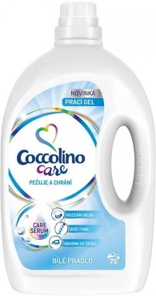 Coccolino Care White prací gel, 75 praní 3 l